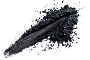 Dark, streaked powder explosion