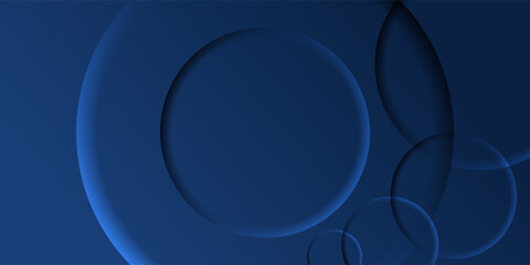 Abstract blue circle background. Vector illustration