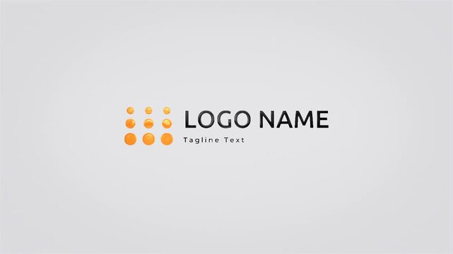 Abstract 3D Logo Reveal, vector illustration of an abstract background