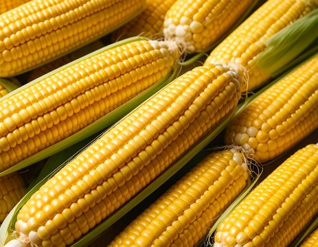 Close-up of fresh corn on the cob