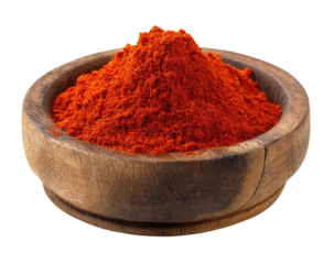 Red spice powder in a wooden bowl (3)