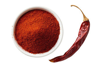 Red chili powder in bowl, dried chili pepper (1)