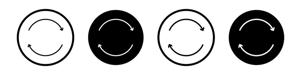 Recurring icon collection in black and white filled and outlined style for web.