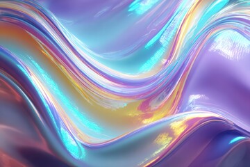 Abstract iridescent liquid flowing (2)