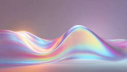 Abstract iridescent liquid form (3)