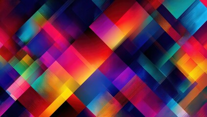 Abstract geometric pattern of vibrant colors (1)