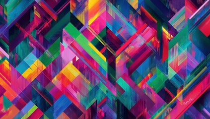 Vibrant, abstract geometric pattern