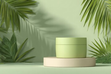Green cosmetic product display
