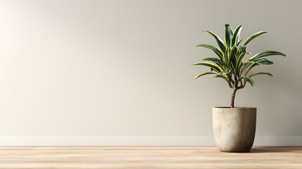 Green Plant Pot on the Floor