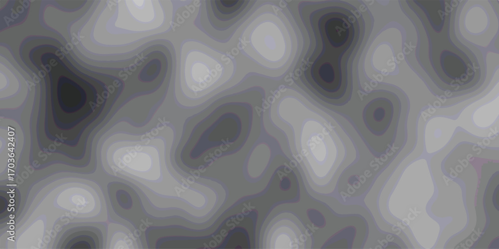 Poster abstract contour pattern in shades of gray a grayscale topographic design suitable for modern digita