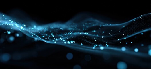 Abstract digital wave of glowing particles (1)