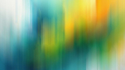 Abstract Vertical Streaks of Teal Blue Green Yellow and Orange Colors Keywords: abstract, background, color, vertical, streaks, blurred, motion, teal, blue, green, yellow, orange, gradient, soft