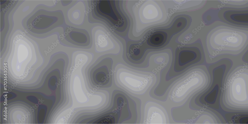 Poster abstract topographic contour map in shades of grey illustrating modern and minimalist design concept