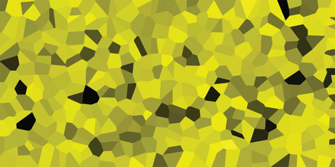 Abstract cellular mosaic in shades of yellow and dark accents creating a unique textured background for creative designs