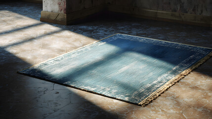 Blue Simple Rug