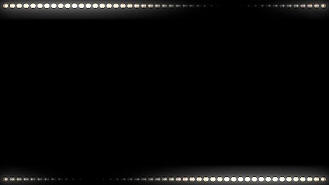 Rahmen aus wei&szlig;en Lichtern, endlose Animation