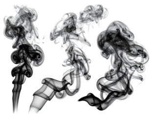 Abstract grayscale smoke patterns