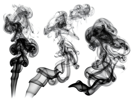 Abstract grayscale smoke patterns