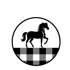Horse Vector, Horse Svg Cut File, Horse And Flower