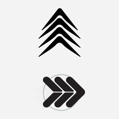 Set arrow icons. Collection different arrows sign. Black arrows icons