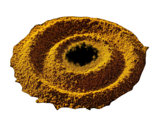Golden spice ring, textured
