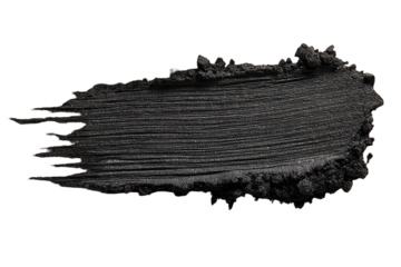 Dark gray powder smudged, textured