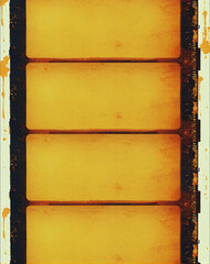 Medium format color film frame. Blank large format blank film negative or picture frame, free photo space.	