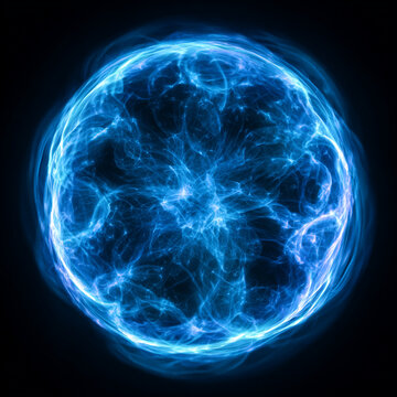Blue Amp Energy Effect on Black Digital Background