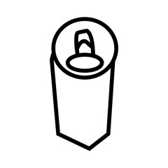 soda can outline icon vector