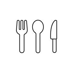 Icon a Cutlery, isolated against a clean background.