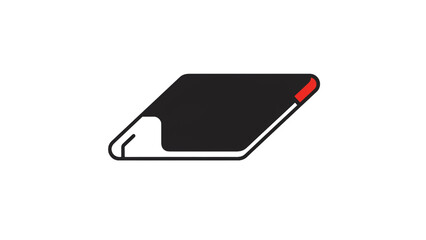 Sleek black profile showcases a modern edge with a vibrant red accent, perfect for industrial design projects and architectural visualizations, adding a touch of sophistication to any presentation