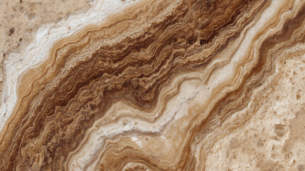 Obraz premium Swirling brown and beige stone texture natural elegant background