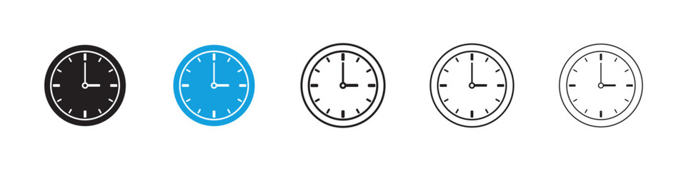 Clock Icon collection for web design