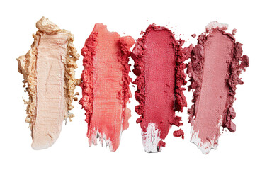 Swatch of four eyeshadow colors