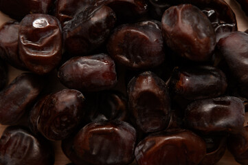 Dried date fruit isolated on white background. Clipping path.