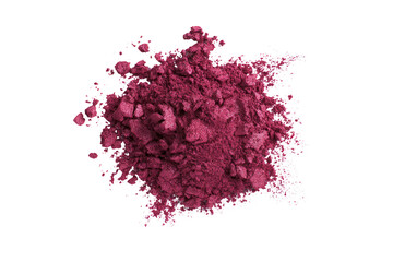 Deep crimson powder cluster, splattered