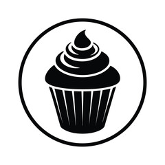 Cupcake With Cream Icon