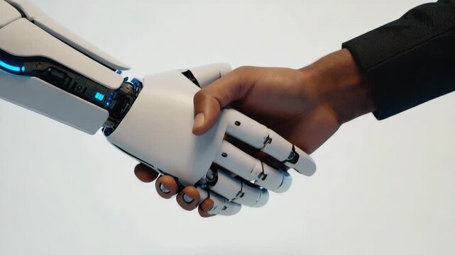 Futuristic Collaboration: Robot Handshake with a Huma