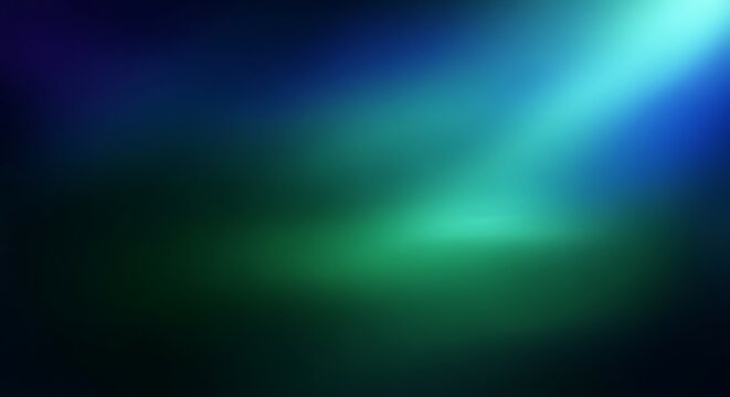 Blurred Abstract Background with Blue and Green Light Beams bokeh - Powered by Adobe