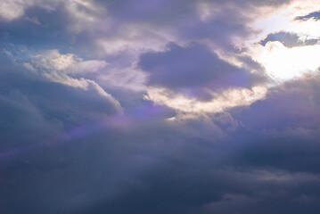 blue sky and white clouds