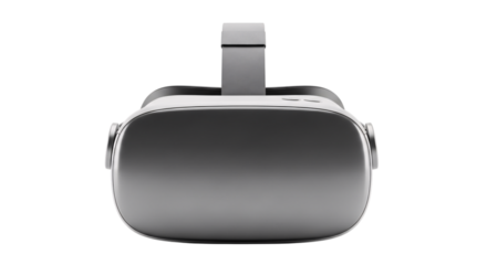 Virtual reality headset isolated on transparent background