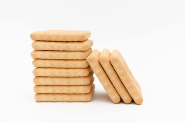 Lenten cookies for diabetics on a white background. Healthy tasty snack.