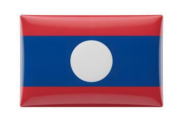 Symbolic representation of the Laos flag offering a vibrant and professional visual for national pride and cultural themes