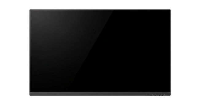 Black screen isolated on transparent background - Powered by Adobe