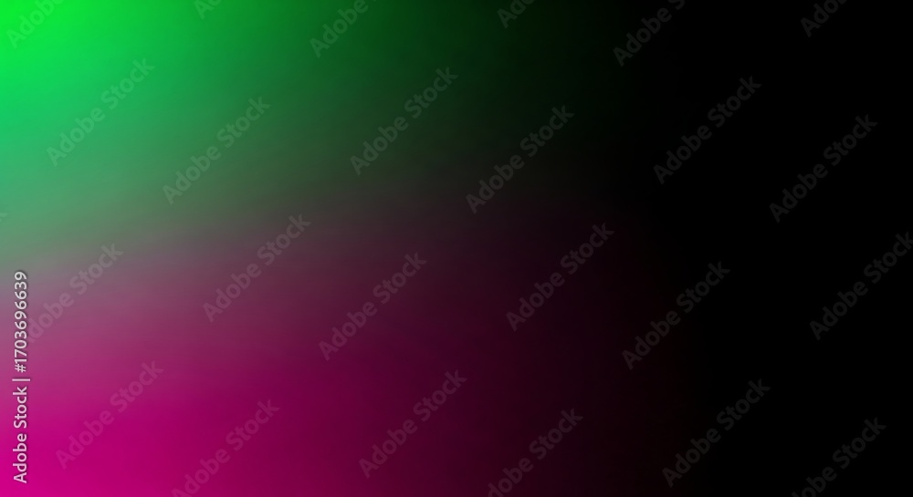 Aufkleber Gradient of Green to Magenta with Black Fade Abstract Background color