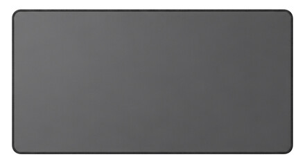 Plain grey rectangular mouse pad isolated on white isolated on transparent background