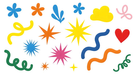 Fototapeta premium vector set of colorful splashes