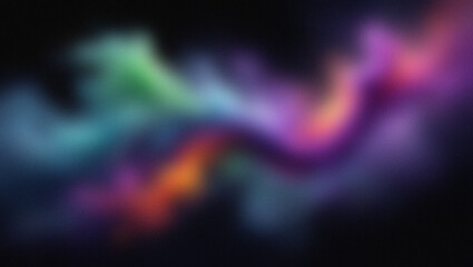 Swirling Abstract Nebula of Vibrant Colors on Dark Background space galaxy