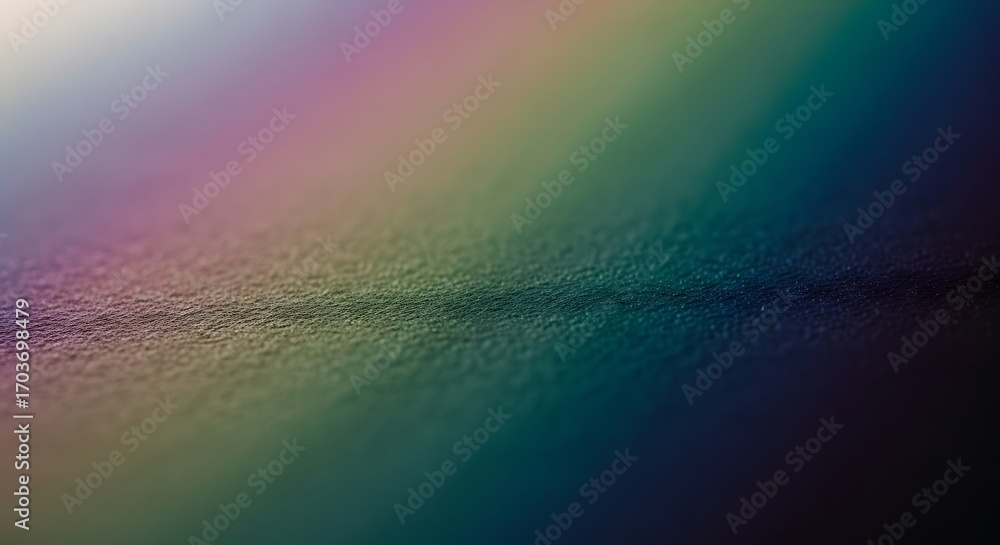 Aufkleber macro view of textured surface with rainbow iridescent colors abstract