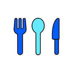 Icon a Cutlery, isolated against a clean background.
